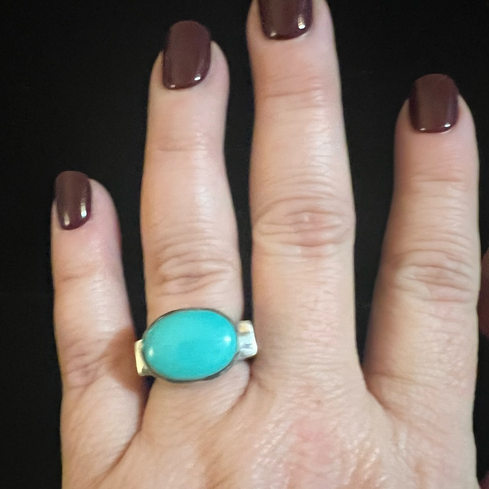 Retired and Rare Gorgeous Silpada Turquoise Ring SZ 7